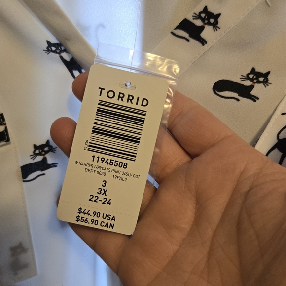 Lot of 3 Torrid Harper tops - Picture 8 of 9
